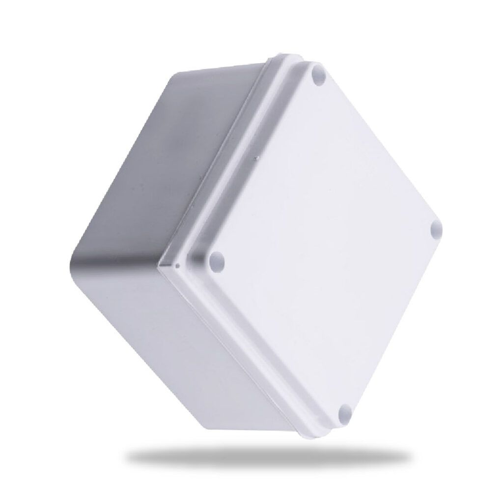 CAJA DE PASO PLÁSTICA 10X10 TORNILLO METÁLICO